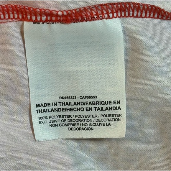 Nike Red Standard Fit Bold Striped Casual Performance Golf Polo Shirt Men Large - Picture 5 of 7